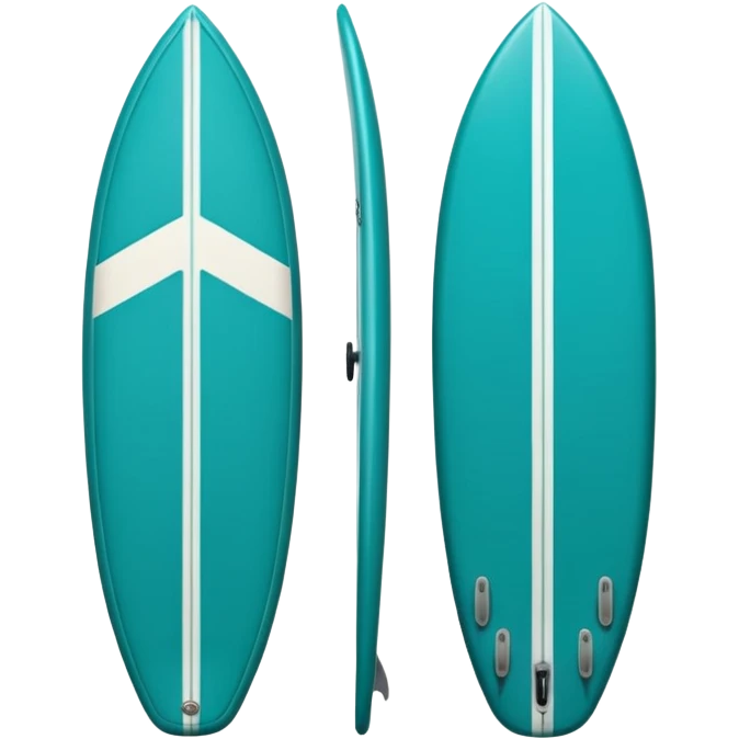 teal surf board emoji