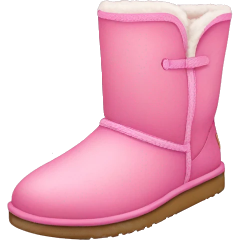 Preppy pink uggs emoji