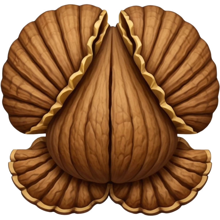 walnut with shall emoji
