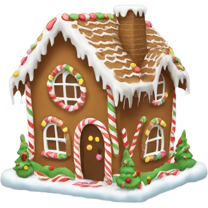 gingerbread house emoji