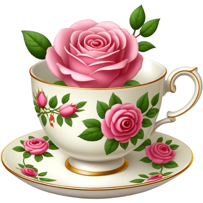english rose tea cup emoji