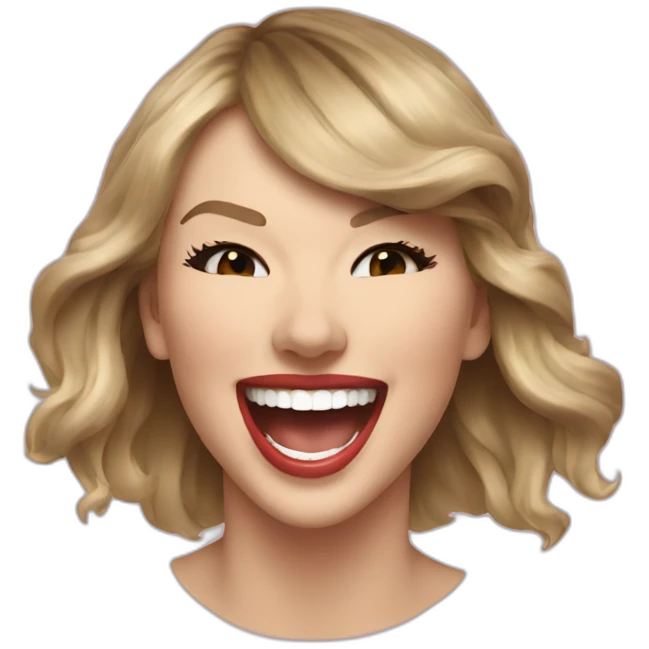 Taylor Swift laughing emoji