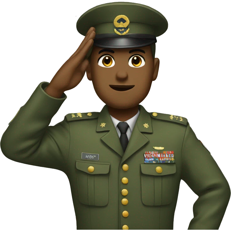 military saluting emoji