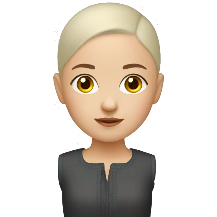 Bald Ukrainian girl emoji