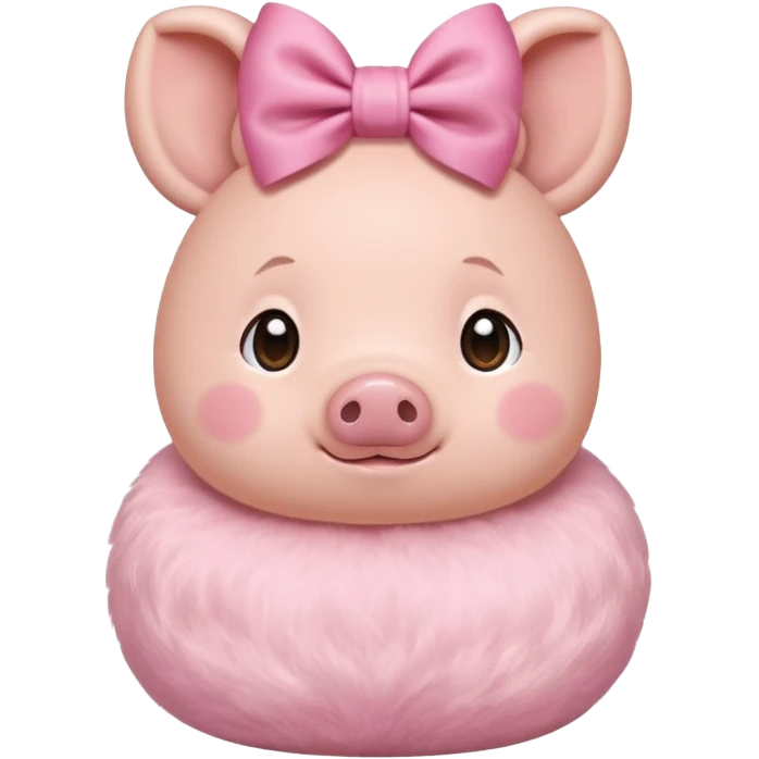 bunny ear accessory wearing baby piggy bun emoji