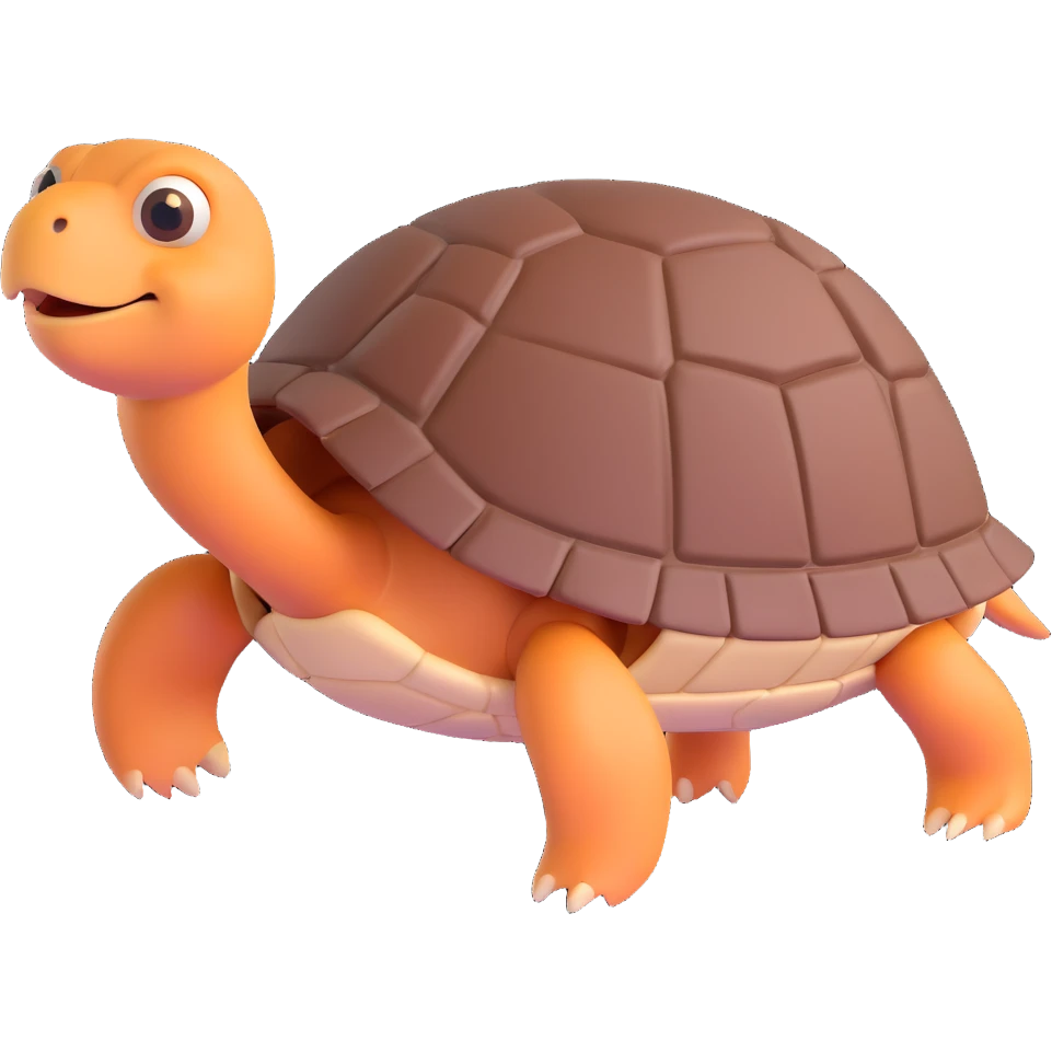 A brown turtle emoji