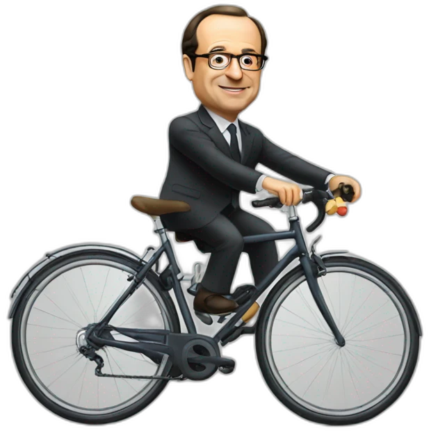 hollande fait du vélo emoji