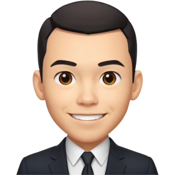 Conrad Ricamora with suit emoji