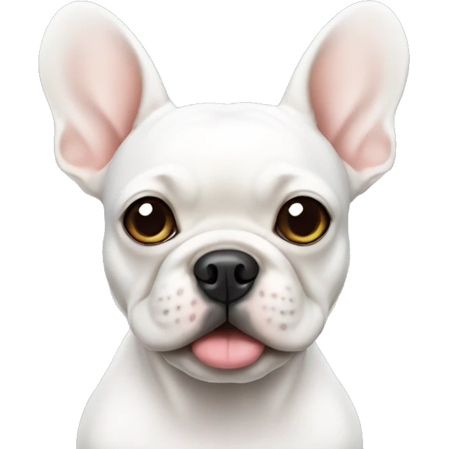 White Frenchie emoji