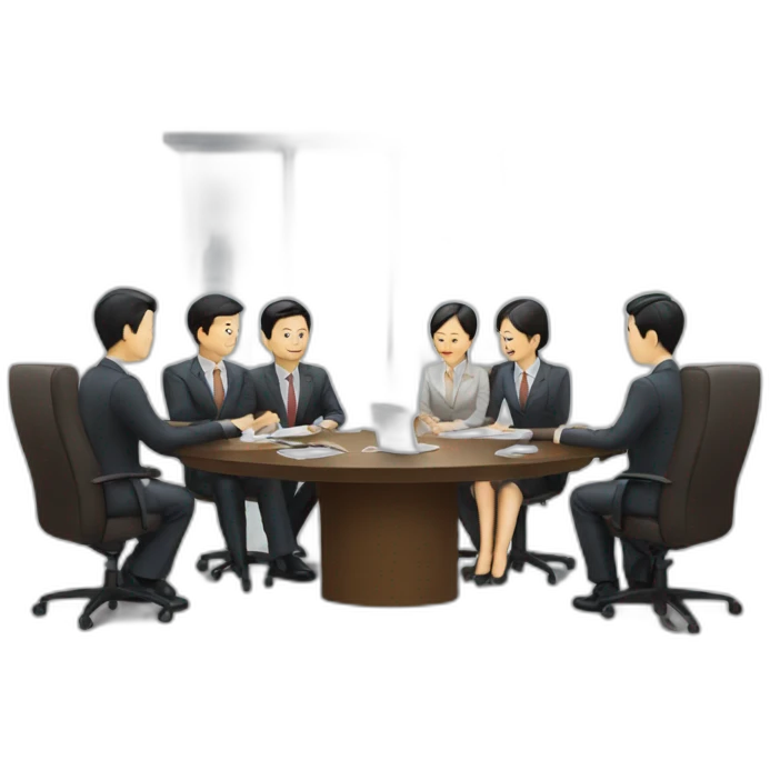 business meeting in asia emoji