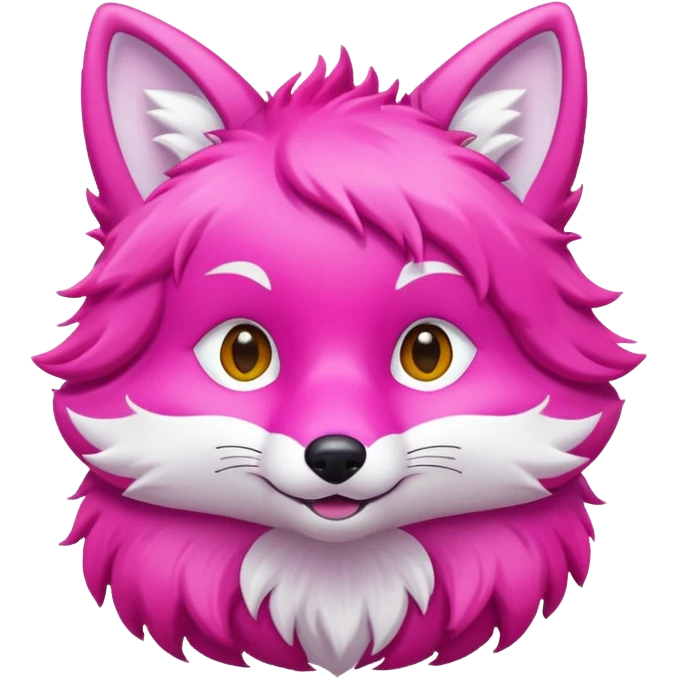 Pink fox emoji