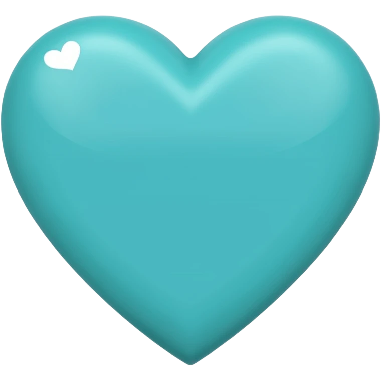 Turquoise heart emoji