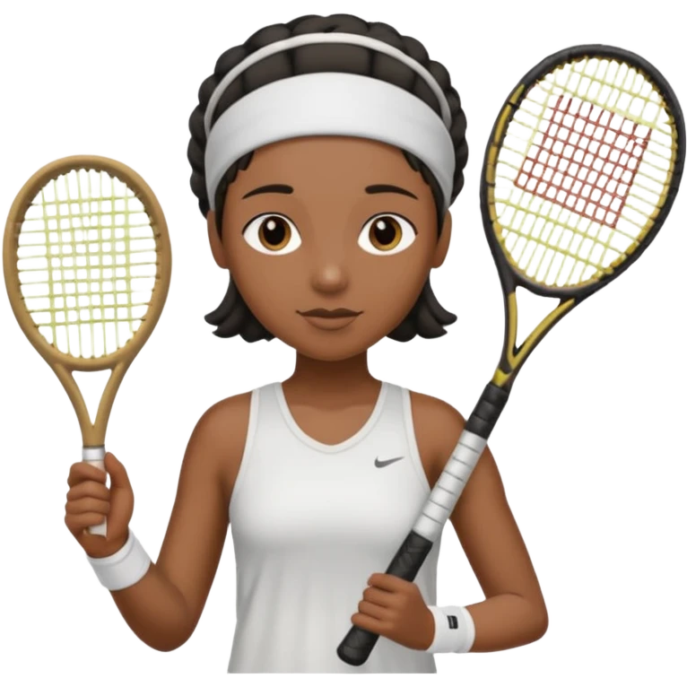 black jamaica half body with head band,half body, tennis racket emoji