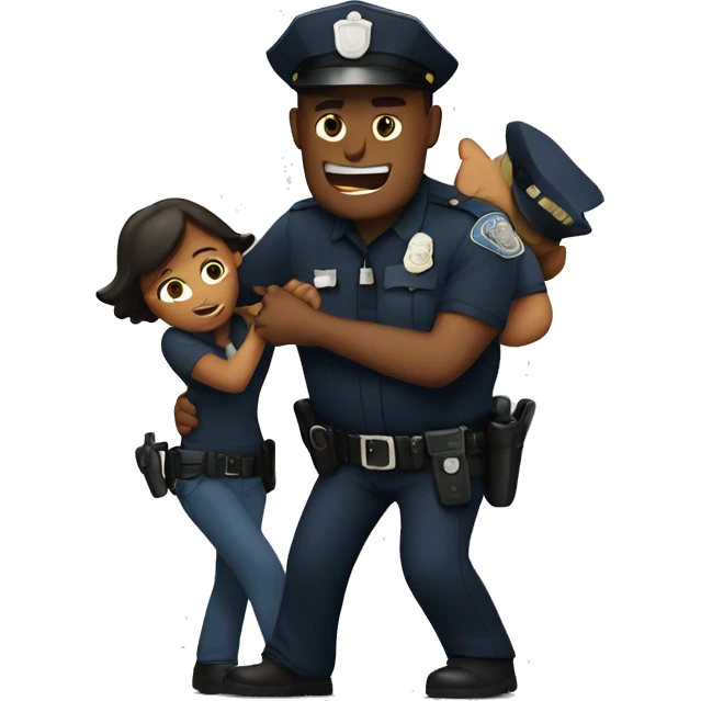 Police officer arresting someone  emoji