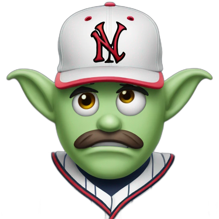 devil emoji with yankees cap emoji