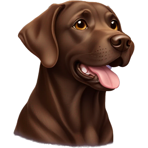 American Chocolate Labrador emoji