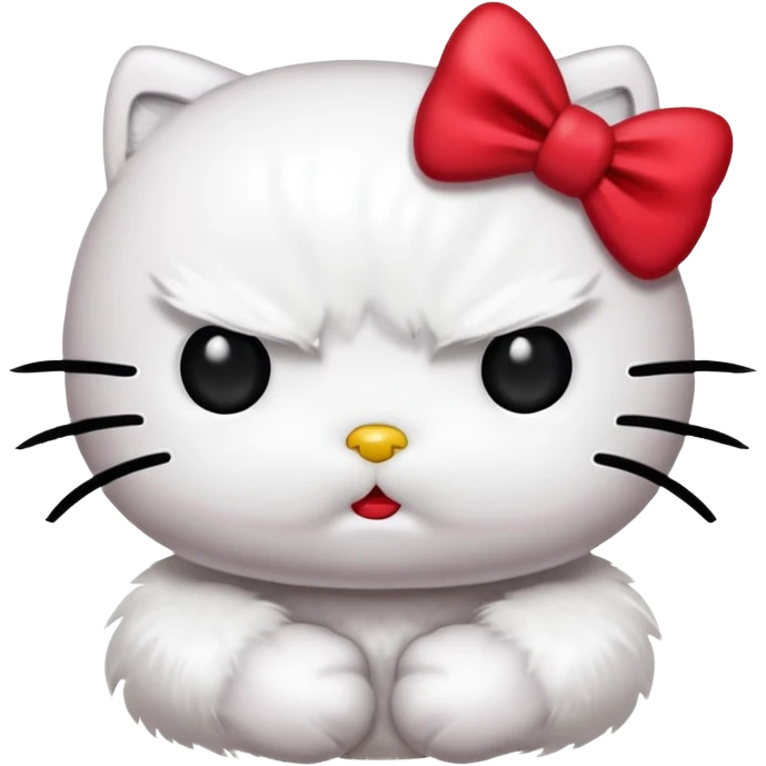 Angry hello kitty  emoji