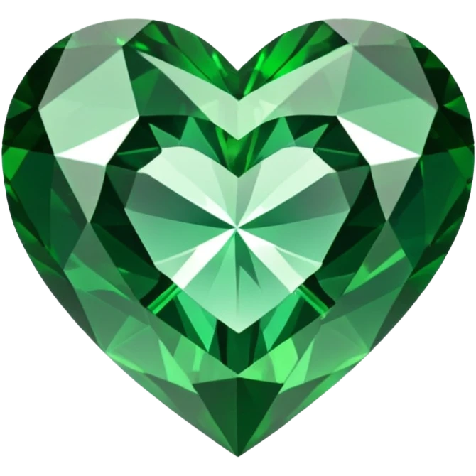 green diamond heart emoji