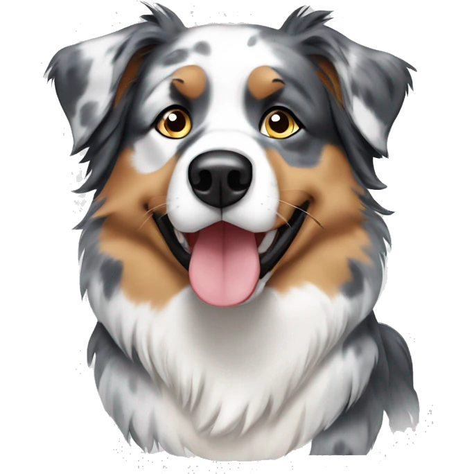 blue merle australian shepherd emoji
