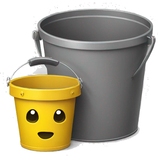 hot rivets in a yellow bucket emoji