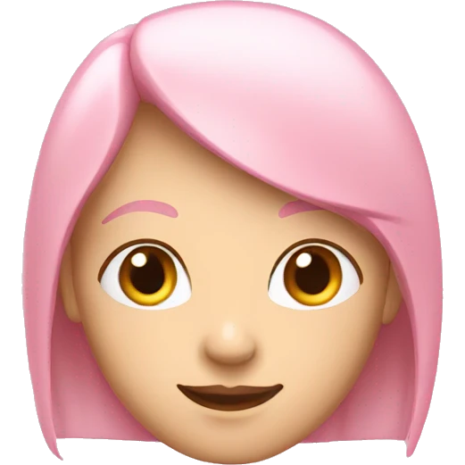 light pink emoji