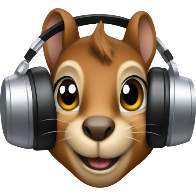 Squirrel DJ emoji