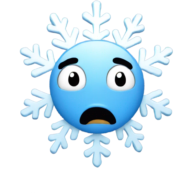 Crying snowflake  emoji