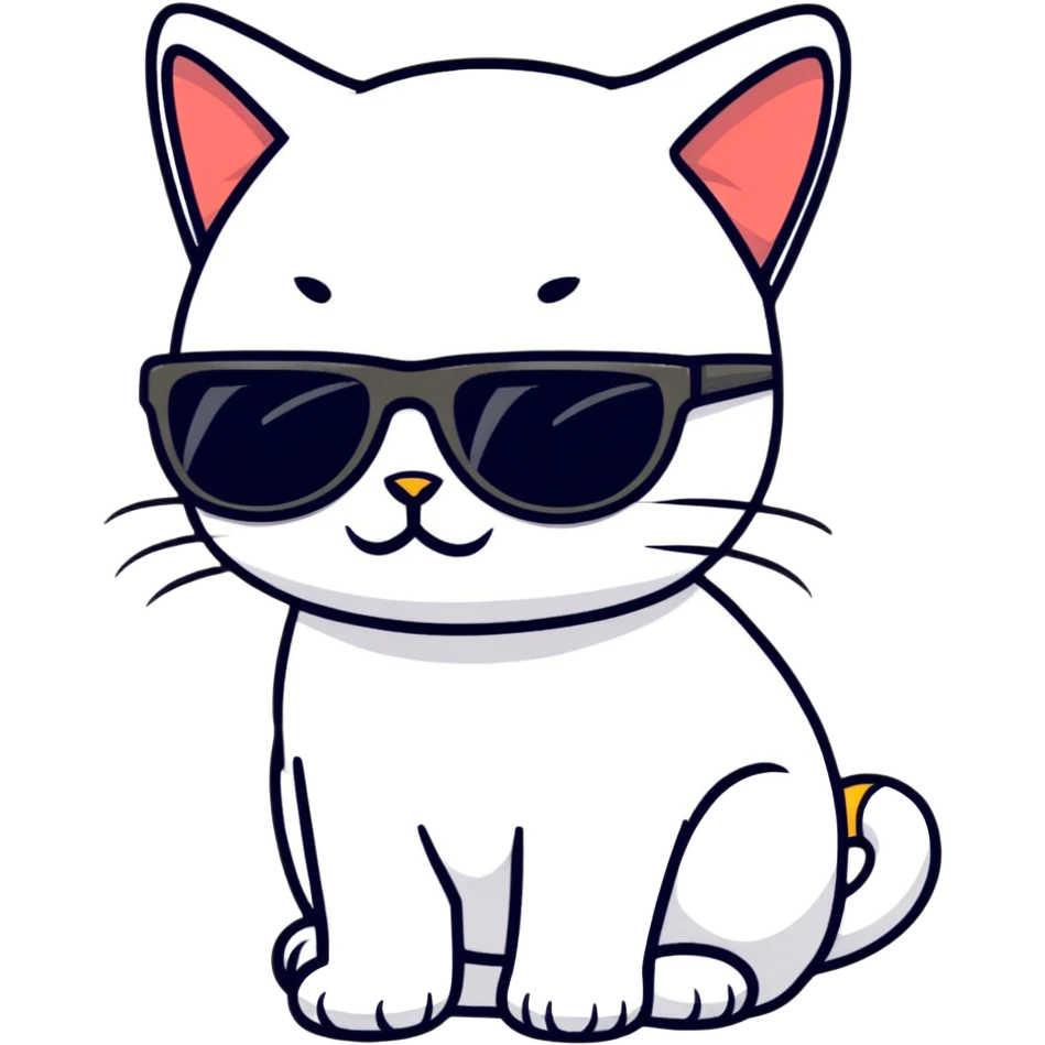 cat wearing sunglasses emoji