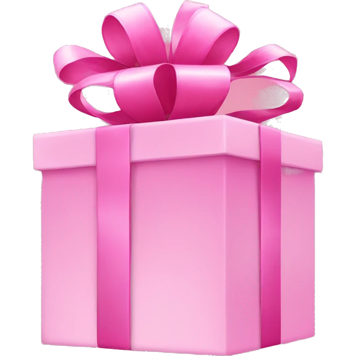 Pink gift emoji