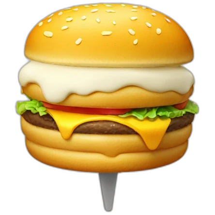 cheeseburger ice cream emoji