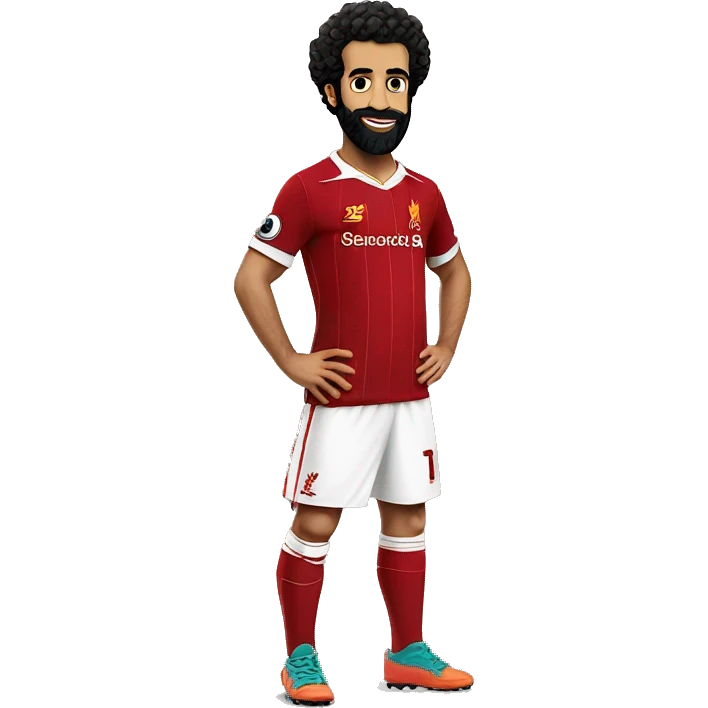 mo salah in liverpool kit emoji