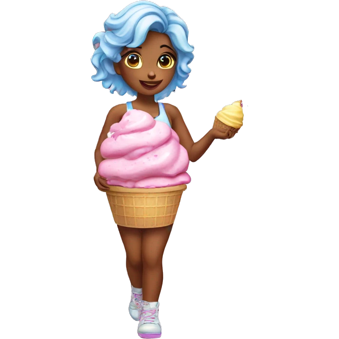 ice cream girls emoji