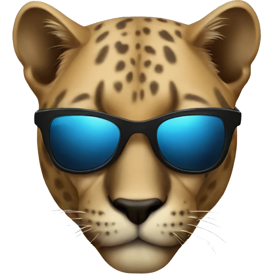 Panther with sunglasses emoji