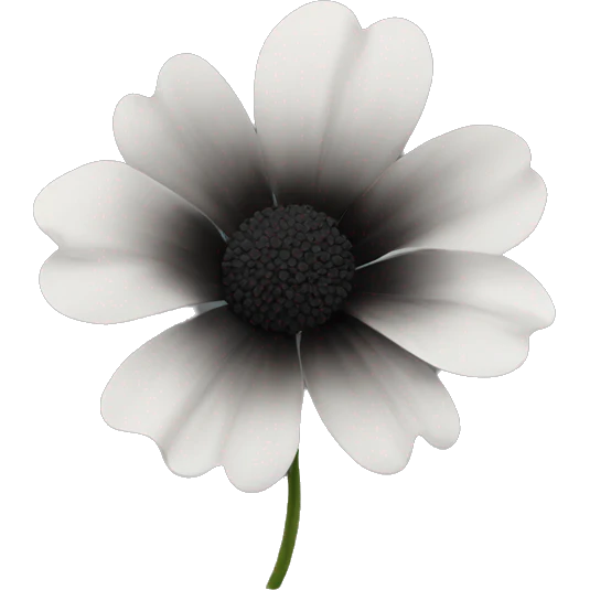 Black flower emoji