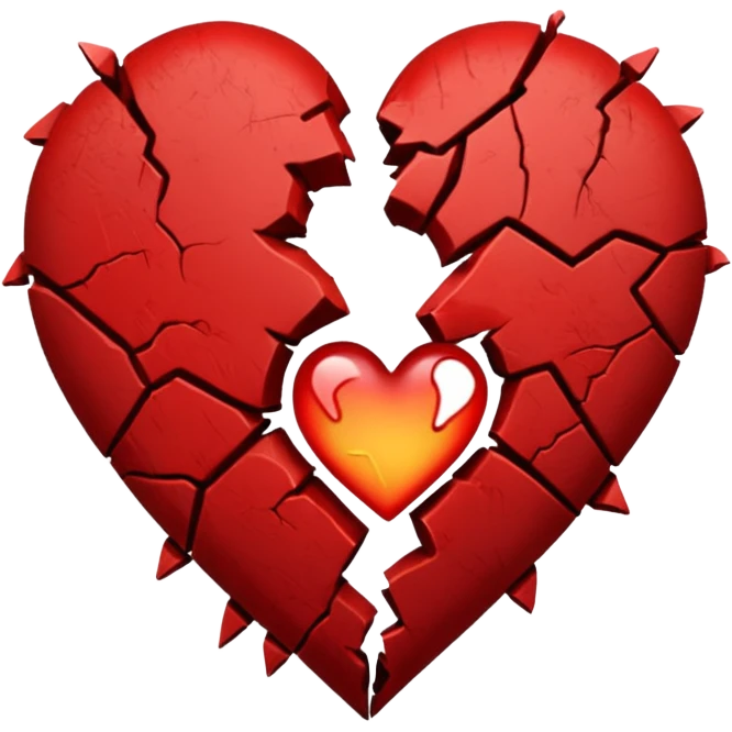 The heart is shot emoji