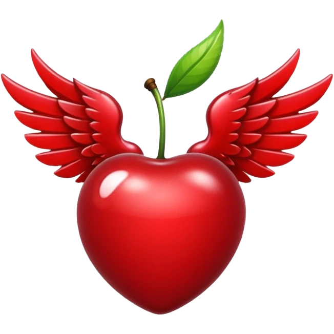 cherry with wings emoji