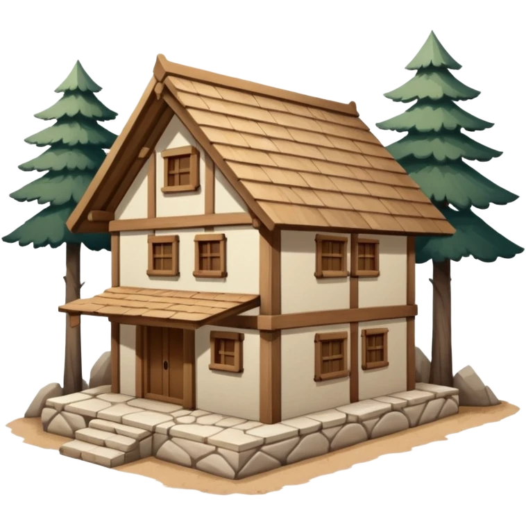 A wooden house inspired by Lycian architecture, built with traditional interlocking joinery and no nails. emoji