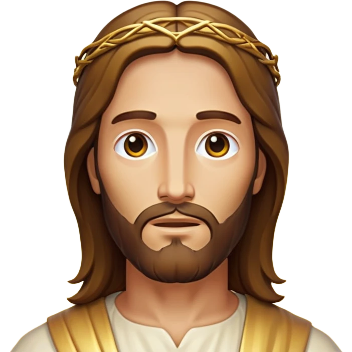 jesus with shine emoji