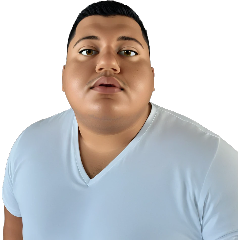 contemplative boy in white shirt emoji