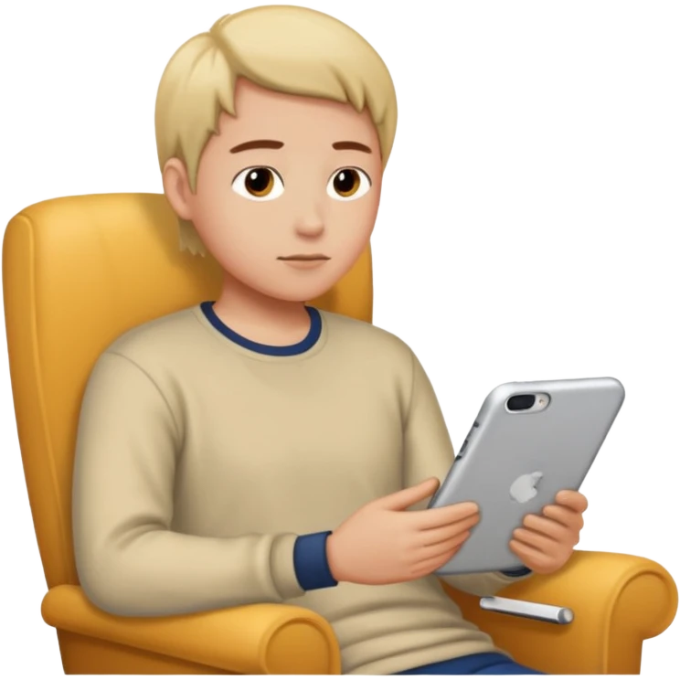 person watching a movie in their living room emoji