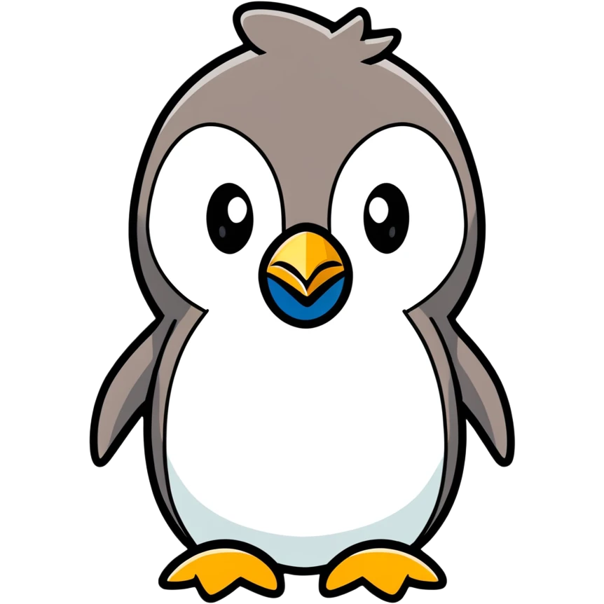 An angry penguin emoji