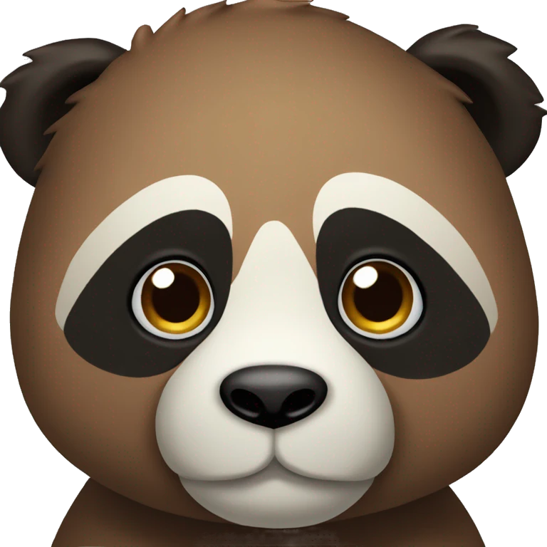 panda marron emoji
