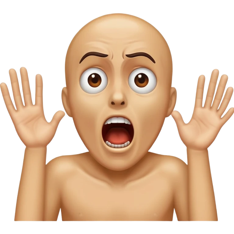 omg scream react emoji