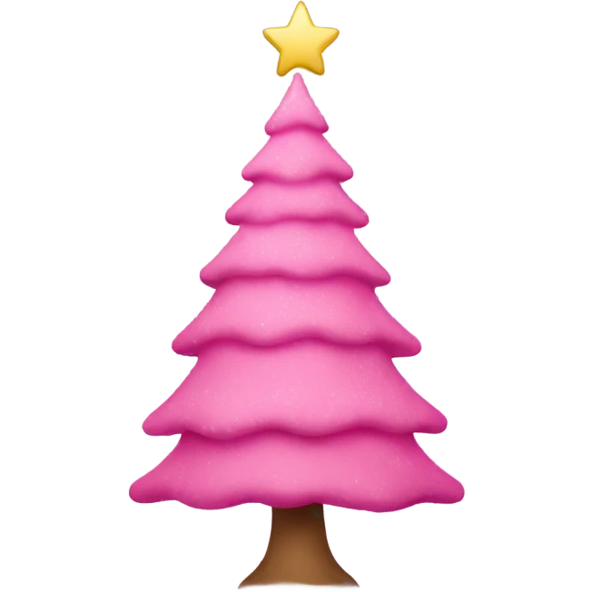 pink christmas tree emoji