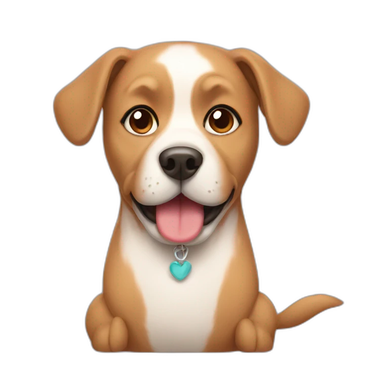 Pregnant dog emoji