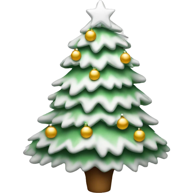 white christmas tree emoji