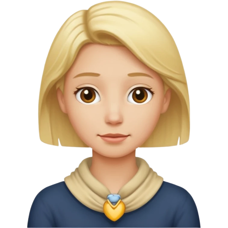 Hands around blond persons neck emoji