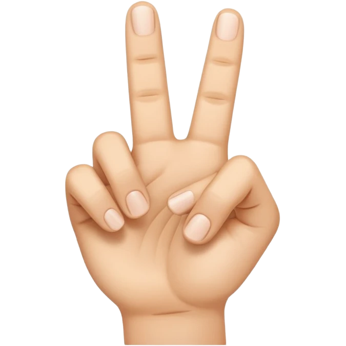 I want an emoji that looks like 🤌🏻👌🏻🤏🏻but i want that the the middle vinger touches the tumb and the other vingers dont. emoji