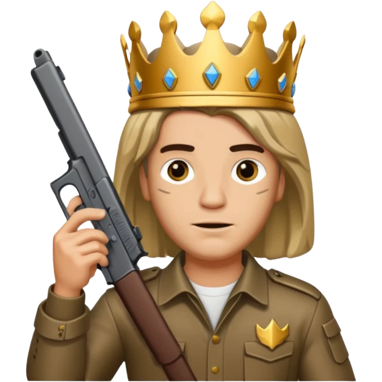 King Von holding a Glock emoji
