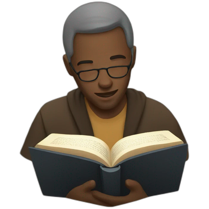 man reading bible emoji